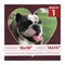 Dark Red Suede Mat Board for 16x16 Frames - Heart Opening for 14x14 Photos
